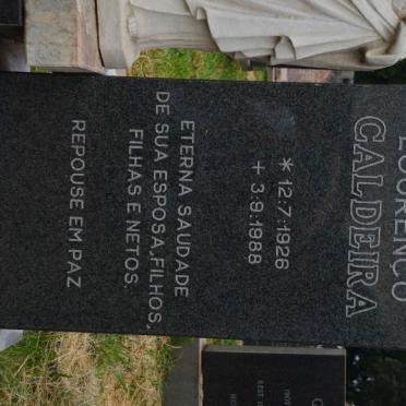 CALDEIRA David Lourenco 1926-1988