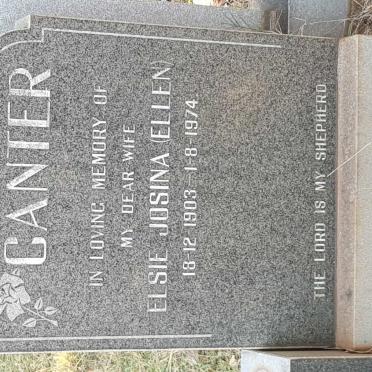 CANTER Elsie Josina 1903-1974