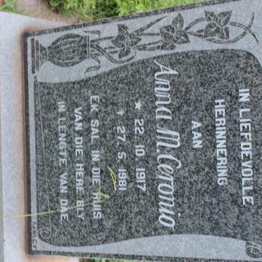 CERONIO Anna M. 1917-1981