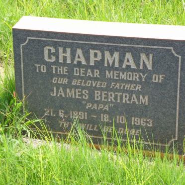 CHAPMAN James Bertram 1891-1963