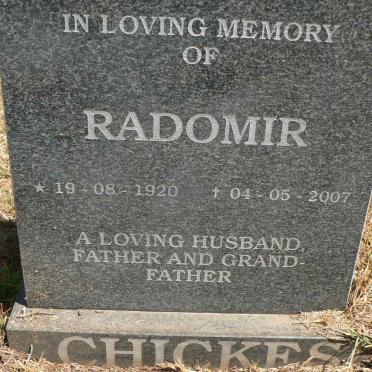 CHICKES Radomir 1920-2007