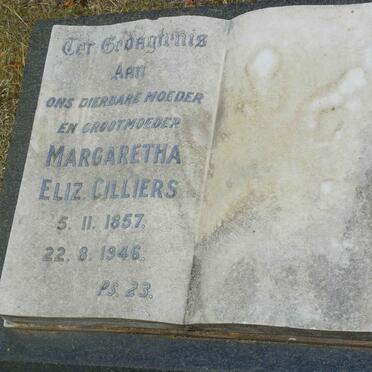 CILLIERS Margaretha Eliz. 1857-1946