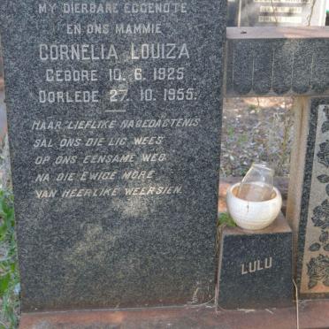 CILLIERS Cornelia Louiza 1925-1955