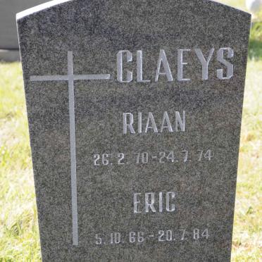 CLAEYS Eric 1966-1984 :: CLAEYS Riaan 1970-1974