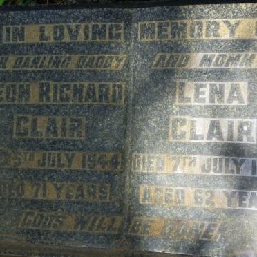 CLAIR Leon Richard -1944 &amp; Lena -1944