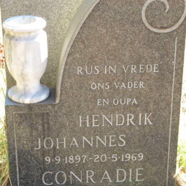 CONRADIE Hendrik Johannes 1897-1969