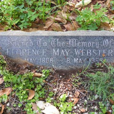 WEBSTER Florence May 1886-1958
