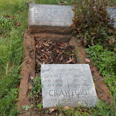 CRAWFORD William -1957 &amp; Euphemia Bisset -1948 :: CRAWFORD Janet 1895-1980 :: CRAWFORD Jean 1904-1980