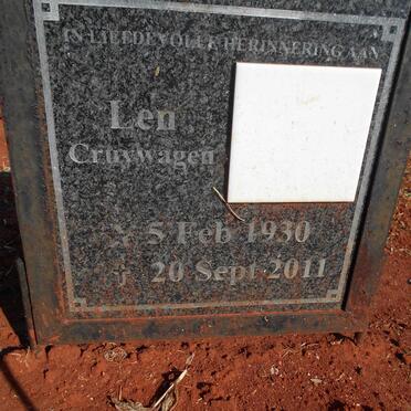 CRUYWAGEN Len 1930-2011