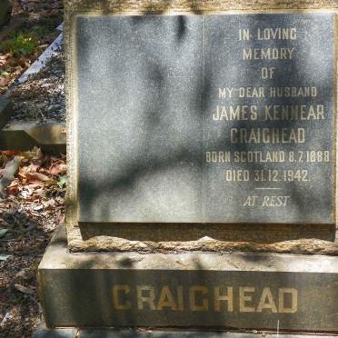 CRAIGHEAD James Kennear 1888-1942