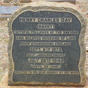 DAY Henry Charles 1875-1943