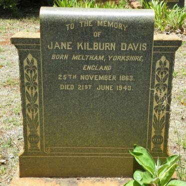 DAVIS Jane Kilburn 1863-1943