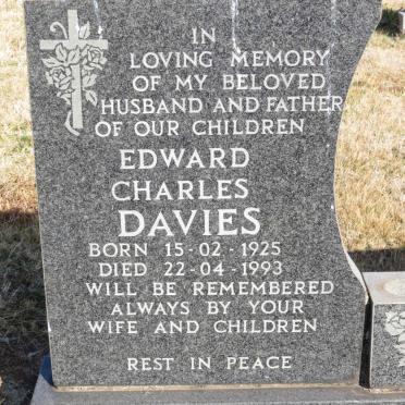 DAVIES Edward Charles 1925-1993