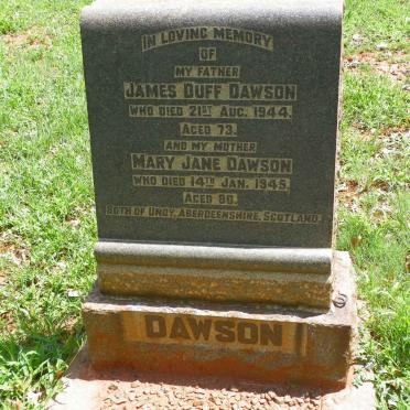 DAWSON James Duff -1944 &amp; Mary Jane -1945