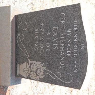 DAVIS Gert Stephanus 1912-1972