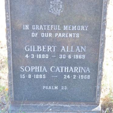 DAVIES Gilbert Allan 1880-1969 &amp; Sophia Catharina 1885-1968