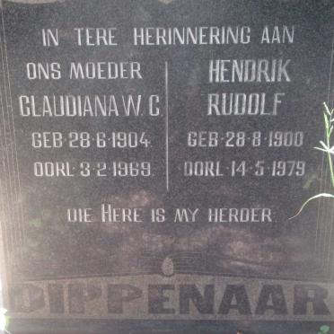 DIPPENAAR Hendrik Rudolf 1900-1979 &amp; Glaudiana W.C. 1904-1969