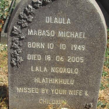 DLADLA Mabaso Michael 1949-2005