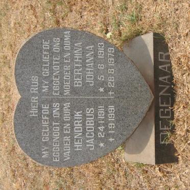 DEGENAAR Hendrik Jacobus 1911-1991 &amp; Berthina Johanna 1913-1979