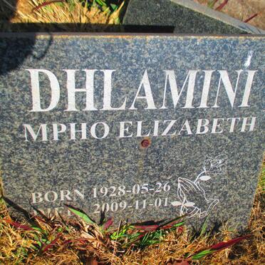 DHLAMINI Mpho Elizabeth 1928-2009