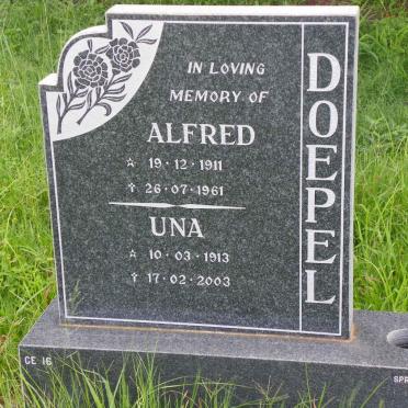 DOEPEL Alfred 1911-1961 &amp; Una 1913-2003