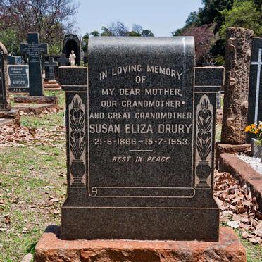 DRURY Susan Eliza 1866-1953
