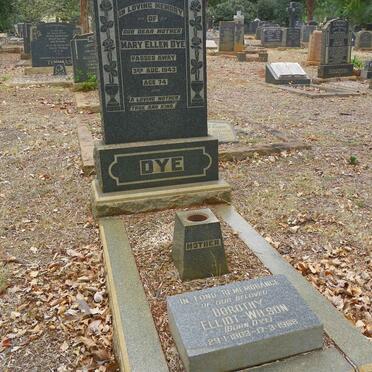 DYE Mary Ellen -1943 :: ELLIOT-WILSON Gladys Jane nee DYE 1908-1988