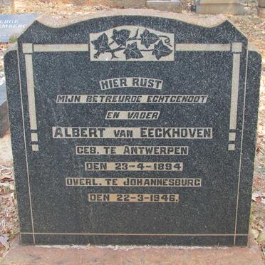 EECKHOVEN Albert, van 1894-1946
