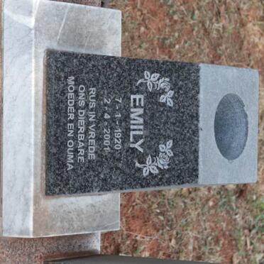 EEKHOUT Emily 1920-2001