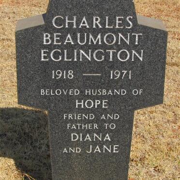 EGLINGTON Charles Beaumont 1918-1971