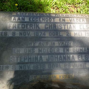 ELS Frederik Christian 1874-1942 &amp; Stephina Johanna 1879-1969