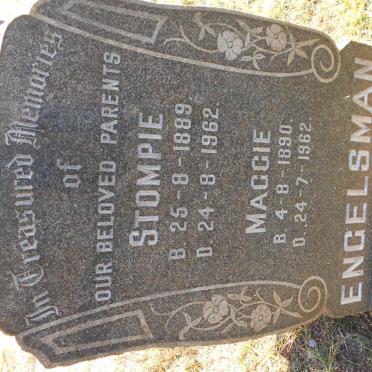 ENGELSMAN Stompie 1889-1962 &amp; Maggie 1890-1962