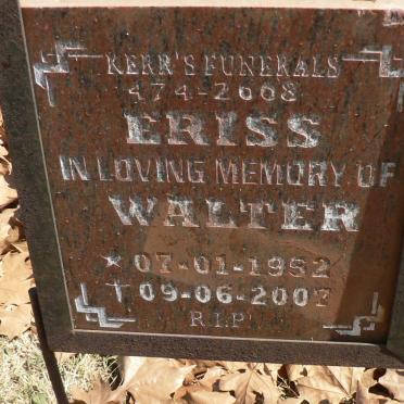 ERISS Walter 1952-2007