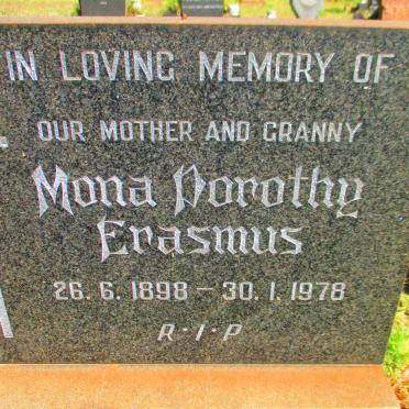 ERASMUS Mona Dorothy 1898-1978