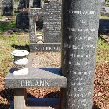 ERLANK Hendrik Johannes 1907-1967 &amp; Dina Wilhelmina 1913-1980