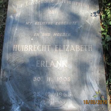ERLANK Huibrecht Elizabeth 1908-1965