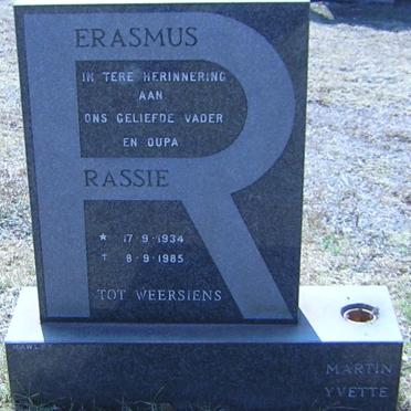 ERASMUS Rassie 1934-1985