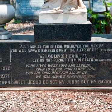 FARAH Antony -1970 &amp; Mary -1970 :: ZACKEY Lily -1971