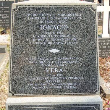 FABRIS Ignacio 1912-1962 &amp; Vera 1919-1999