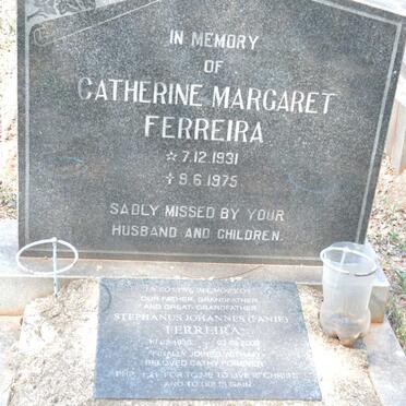 FERREIRA Stephanus Johannes 1930-2009 &amp; Catherine Margaret 1931-1975