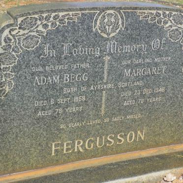 FERGUSSON Adam Begg -1959 &amp; Margaret -1946 :: FERGUSSON Mary Tweed 1906-1974