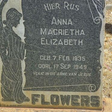 FLOWERS Anna Magrietha Elizabeth 1935-1949