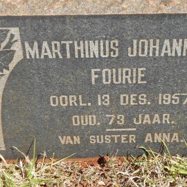 FOURIE Marthinus Johannes -1957
