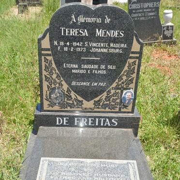 FREITAS Teresa Mendes, de 1942-1973 :: DE FREITAS Jose 1967-2012