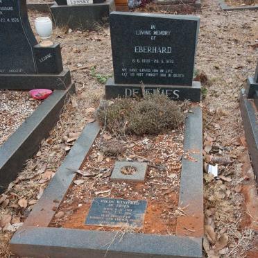 FRIES Eberhard, de 1908-1978 &amp; Hilda Winifred 1903-1996