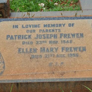 FREWEN Patrick Joseph -1948 &amp; Ellen Mary -1956