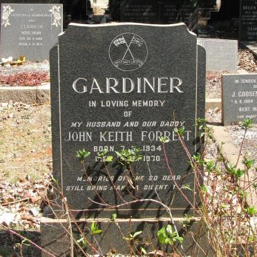 GARDINER John Keith Forrest 1934-1970
