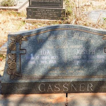 GASSNER Joseph 1869-1958 &amp; Ida 1877-1958