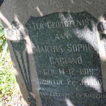 GAGIANO Martha Sophia 1919-1950