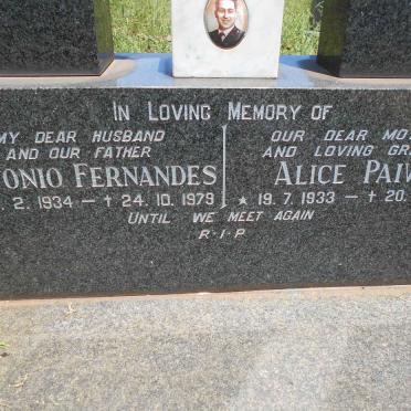 GARCIA Antonio Fernandes 1934-1979 &amp; Alice Paiva 1933-2011